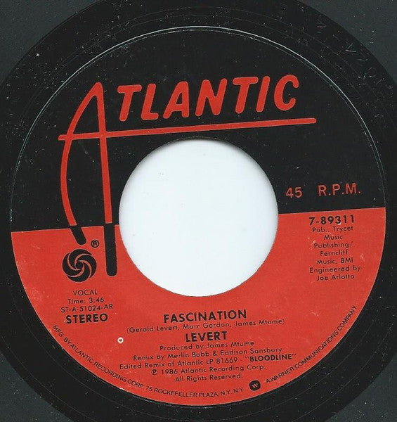 Levert : Fascination (7", (AR)
