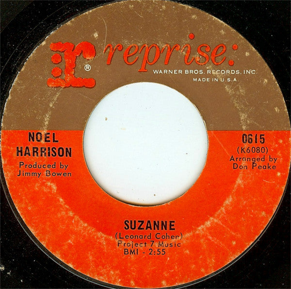 Noel Harrison : Life Is A Dream / Suzanne (7", Styrene)