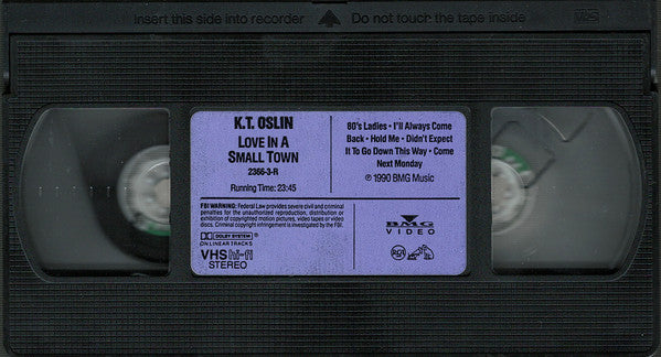K.T. Oslin : Love In A Small Town (VHS, Comp)
