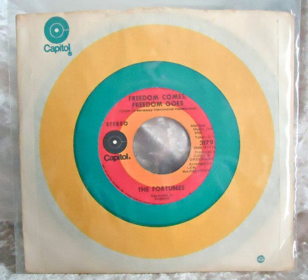 The Fortunes : Freedom Comes, Freedom Goes / There's A Man (7", Single)