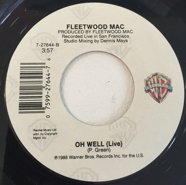Fleetwood Mac : As Long As You Follow (7", Single)
