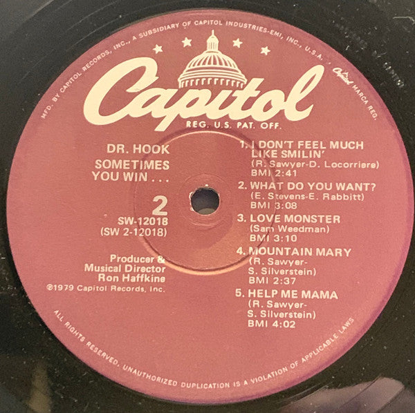 Dr. Hook : Sometimes You Win (LP, Album, Win)