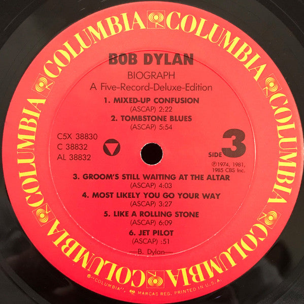 Bob Dylan : Biograph (5xLP, Comp, Pit + Box)