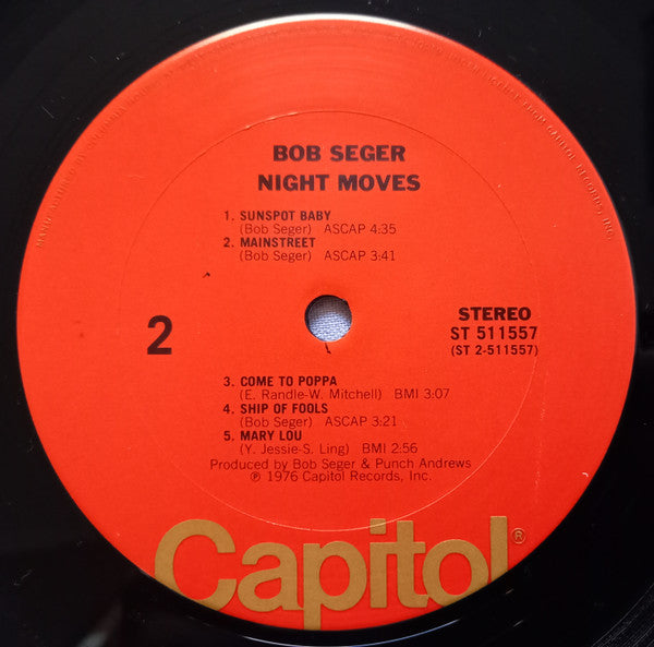 Bob Seger & The Silver Bullet Band* : Night Moves (LP, Album, Club, CRC)