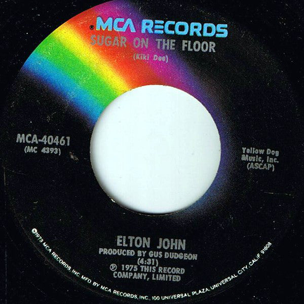 Elton John : Island Girl (7", Single, Glo)