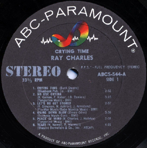 Ray Charles : Crying Time (LP, Album)