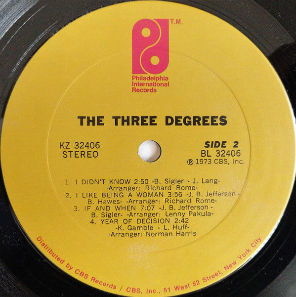 The Three Degrees : The Three Degrees (LP, Album, Gat)