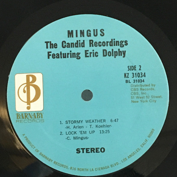 Charles Mingus Featuring: Eric Dolphy : Mingus - The Candid Recordings (LP, RE, Pit)