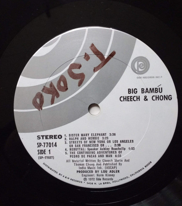 Cheech & Chong : Big Bambú (LP, Album, Ter)
