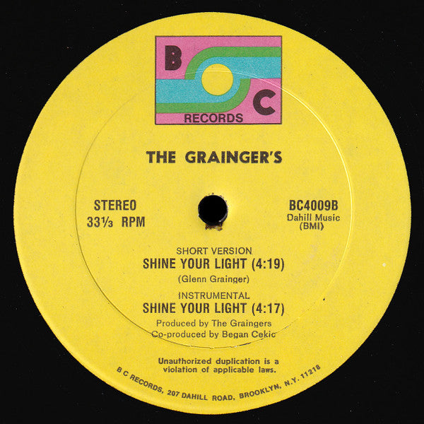 The Grainger's* : Shine Your Light (12")