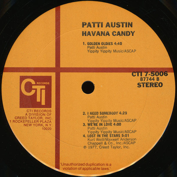 Patti Austin : Havana Candy (LP, Album, Gat)