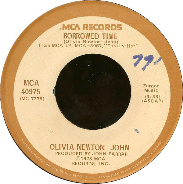 Olivia Newton-John : A Little More Love (7", Single, Glo)