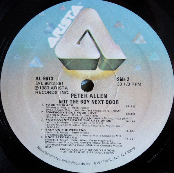Peter Allen : Not The Boy Next Door (LP, Album)