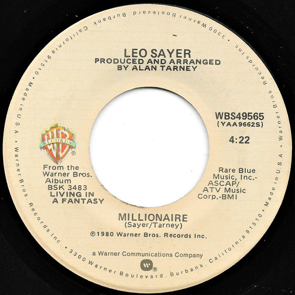 Leo Sayer : More Than I Can Say (7", Single, Spe)