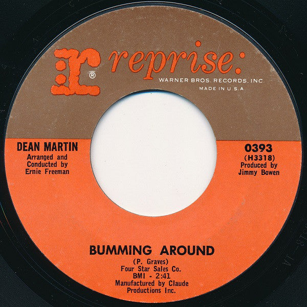 Dean Martin : Houston (7", Single, Styrene, Pit)
