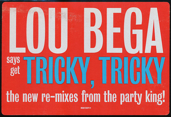 Lou Bega : Tricky, Tricky (12", Promo)