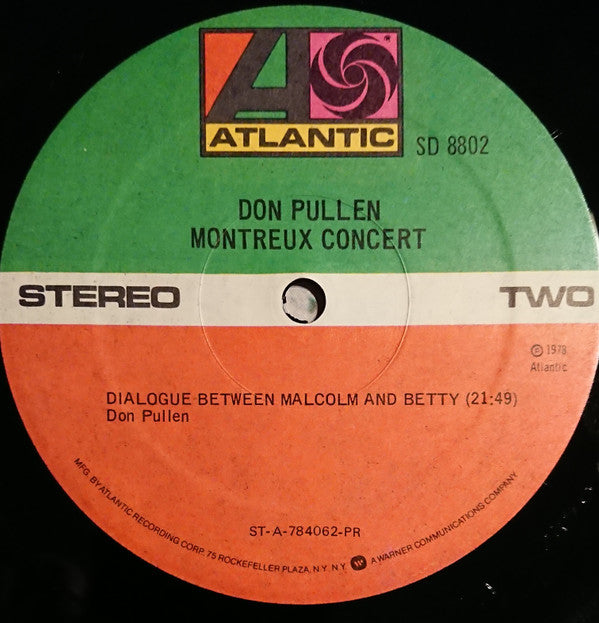 Don Pullen : Montreux Concert (LP, Album, Pre)