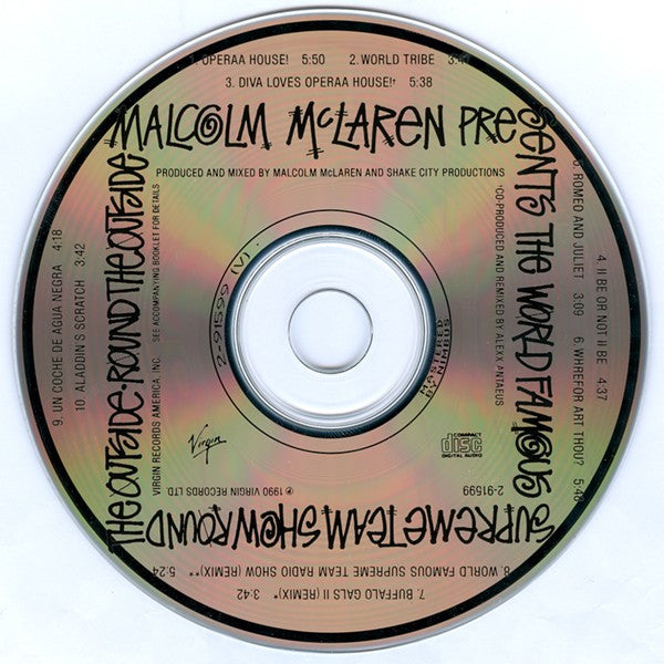 Malcolm McLaren Presents The World Famous Supreme Team Show* : Round The Outside! Round The Outside! (CD, Album)