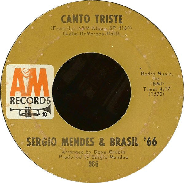Sergio Mendes & Brasil '66* : Scarborough Fair / Canto Triste (7", Styrene)