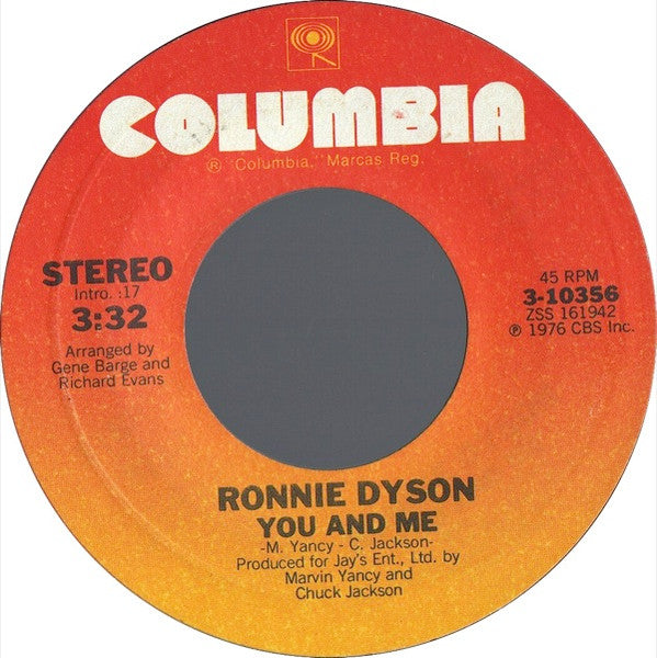 Ronnie Dyson : The More You Do It (The More I Like It Done To Me) / You And Me (7", Single)