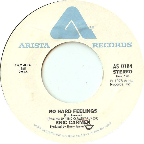 Eric Carmen : Never Gonna Fall In Love Again / No Hard Feelings (7", Single)