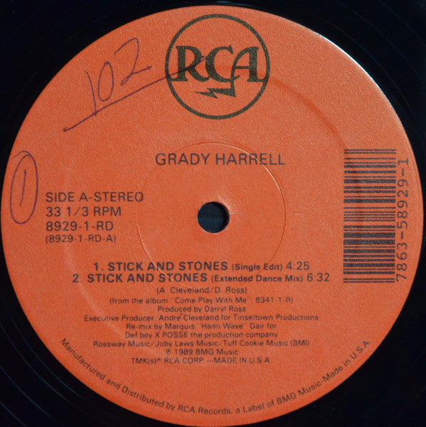 Grady Harrell : Sticks And Stones (12")