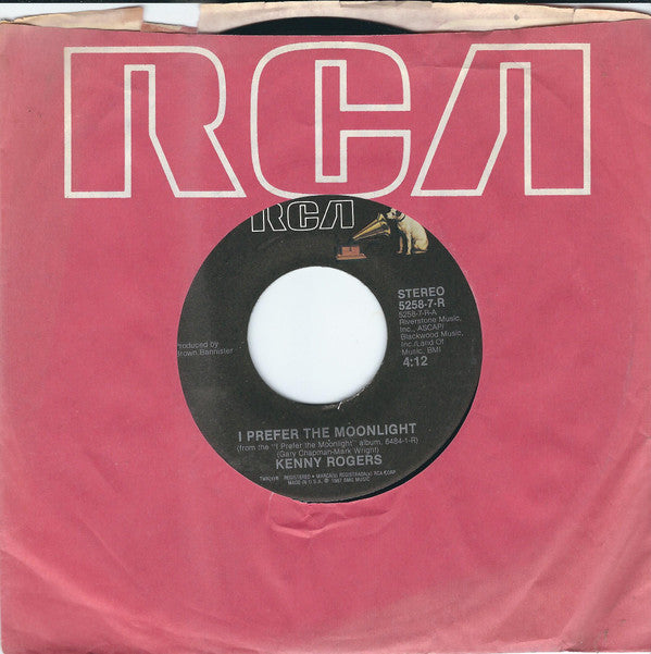 Kenny Rogers : I Prefer The Moonlight (7", Single)