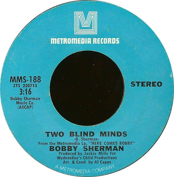 Bobby Sherman : Hey, Mister Sun (7", Styrene, Pit)