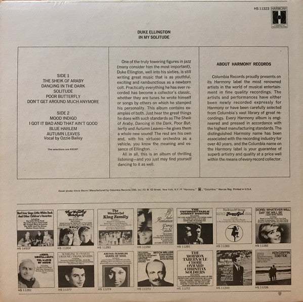 Duke Ellington : In My Solitude (LP, Album, Comp, Pit)