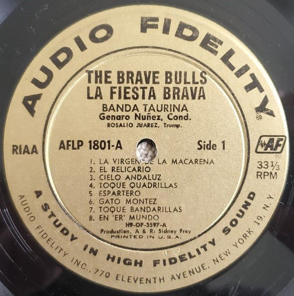 Banda Taurina : ¡The Brave Bulls! (LP, Album, Mono)