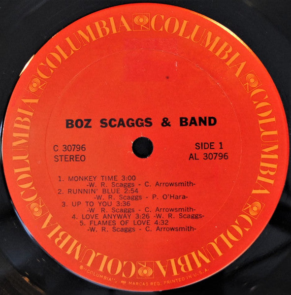 Boz Scaggs & Band : Boz Scaggs & Band (LP, Album, Pit)