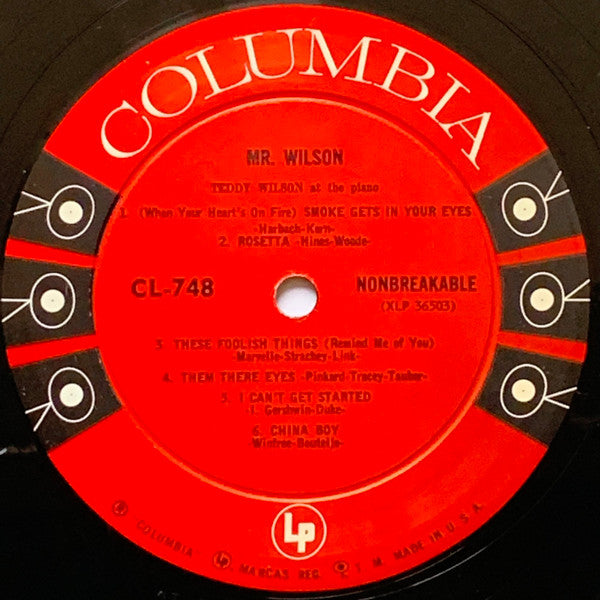 Teddy Wilson : Mr. Wilson (The Fabulous Teddy Wilson At The Piano) (LP, Album, Comp, Mono, Hol)