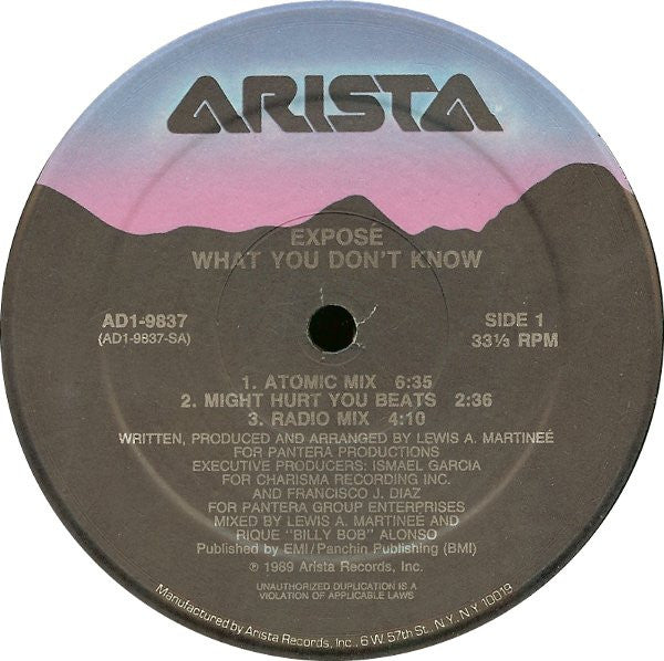 Exposé : What You Don't Know (12")