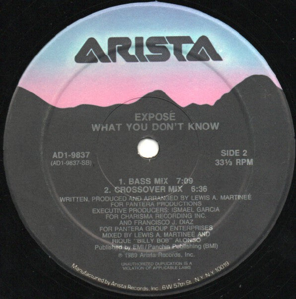 Exposé : What You Don't Know (12")