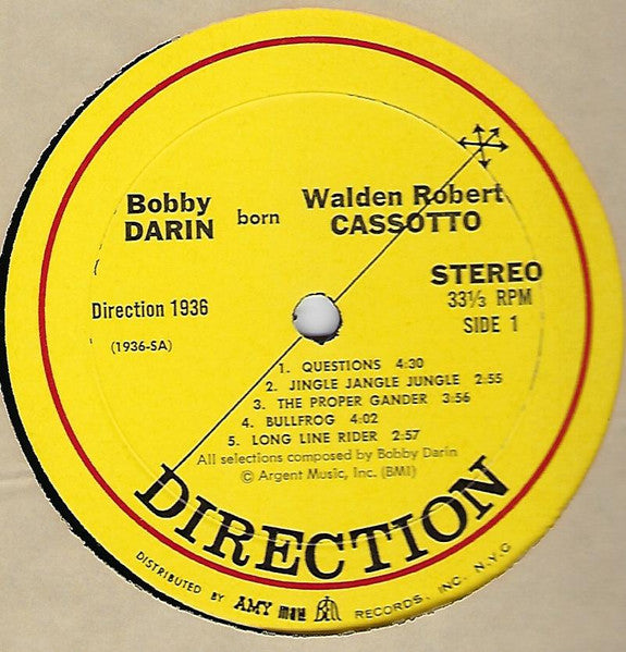Bobby Darin : Bobby Darin Born Walden Robert Cassotto (LP, Album)