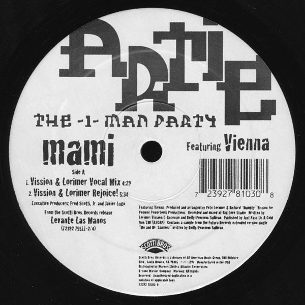 Artie The-1-Man Party* Featuring Vienna (11) : Mami (12")