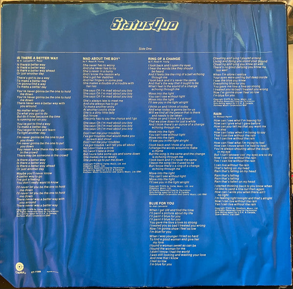 Status Quo : Status Quo (LP, Album, Win)