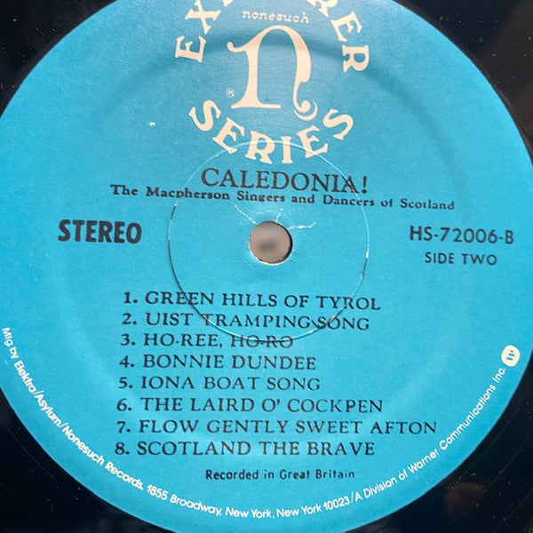 The Macpherson Singers And Dancers Of Scotland : Caledonia (LP, Album, RE)
