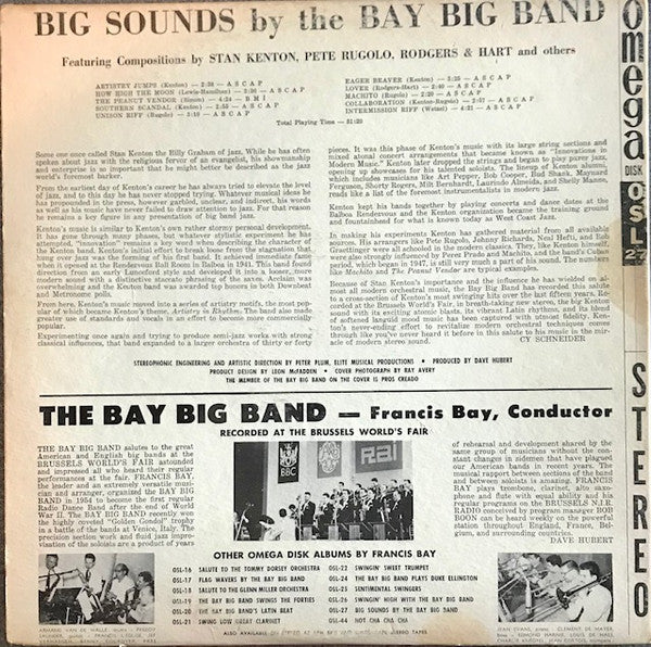 Francis Bay Et Son Orchestre, The Bay Big Band : Kentonality (LP, Album)