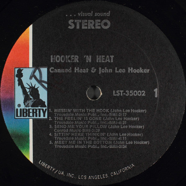 Canned Heat & John Lee Hooker : Hooker 'N Heat (2xLP, Album, Gat)