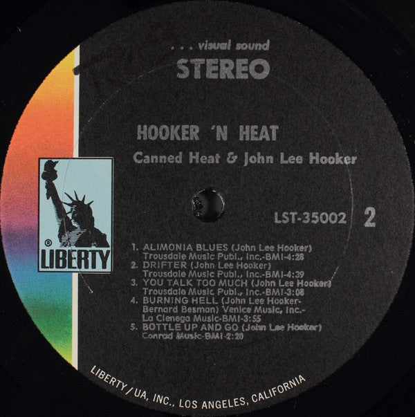 Canned Heat & John Lee Hooker : Hooker 'N Heat (2xLP, Album, Gat)