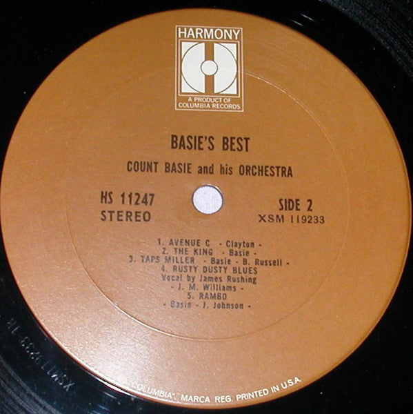 Count Basie And His Orchestra* : Basie's Best! A Collection Of Immortal Performances (LP, Comp, RE)