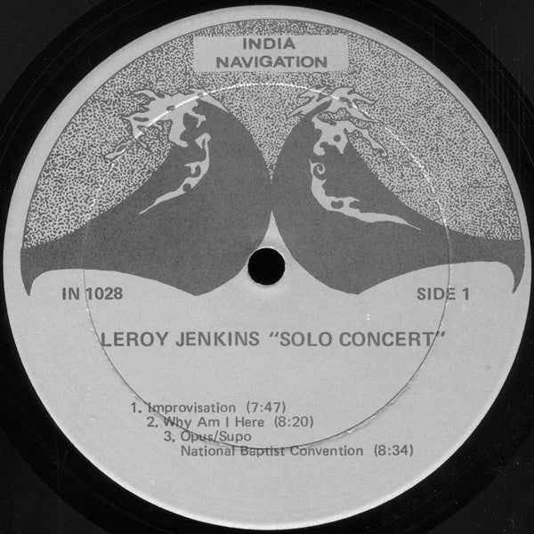 Leroy Jenkins : Solo Concert (LP, Album)