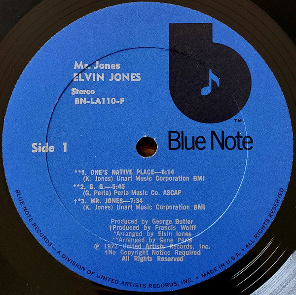 Elvin Jones : Mr. Jones (LP, Album, All)
