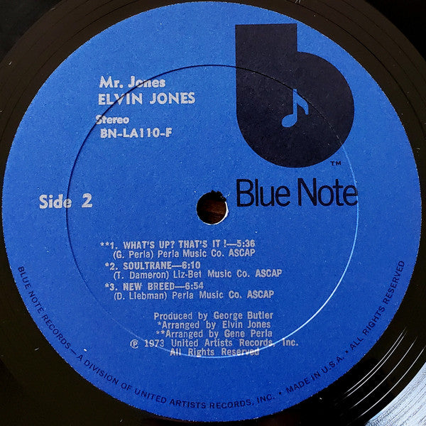 Elvin Jones : Mr. Jones (LP, Album, All)