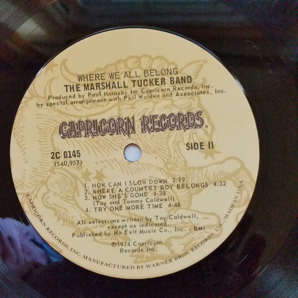 The Marshall Tucker Band : Where We All Belong (2xLP, Album, Pit)