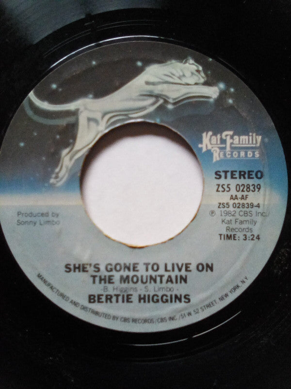 Bertie Higgins : Just Another Day In Paradise (7", Single, Styrene, Ter)