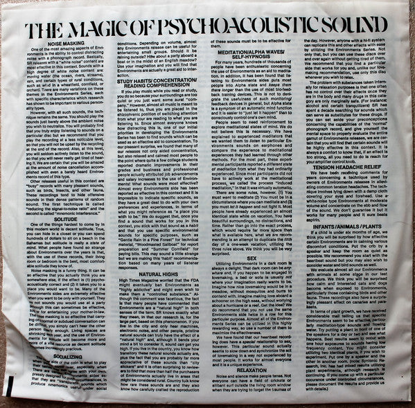 No Artist : Environments 9 Caribbean Lagoon / Pacific Ocean (LP, Album, Quad)