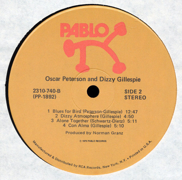 Oscar Peterson & Dizzy Gillespie : Oscar Peterson & Dizzy Gillespie (LP, Album)