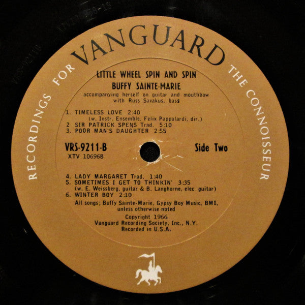 Buffy Sainte-Marie : Little Wheel Spin And Spin (LP, Album, Mono, Pit)